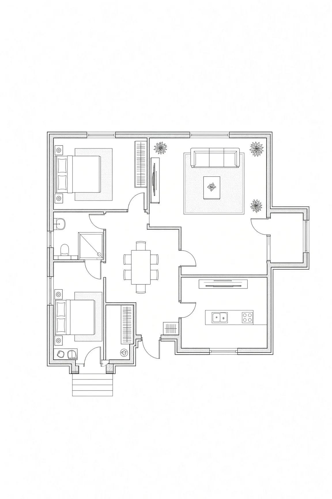 Plan d'aménagement sur mesure dessiné par les designers de Summex